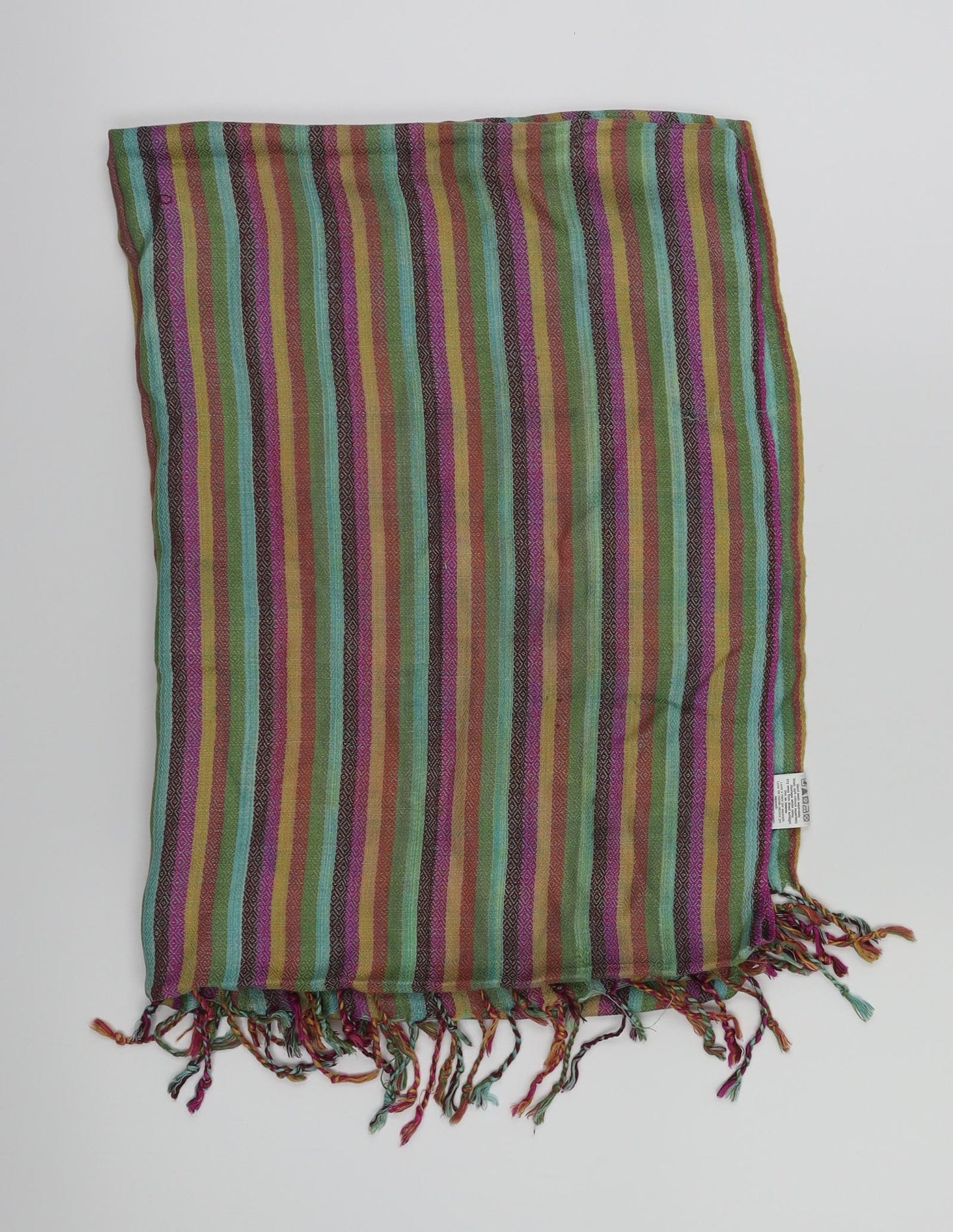 preworn  Womens Multicoloured Striped   Scarf