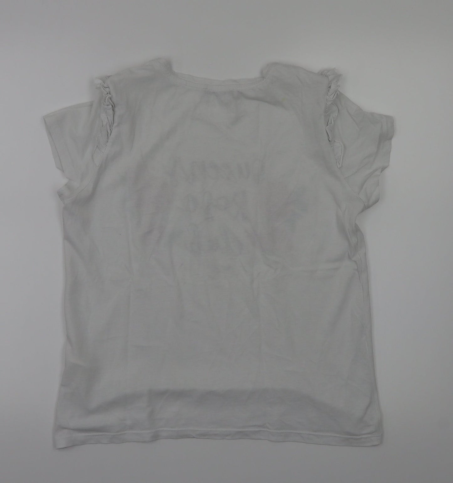 Terranova Womens White Floral   T-Shirt Size S