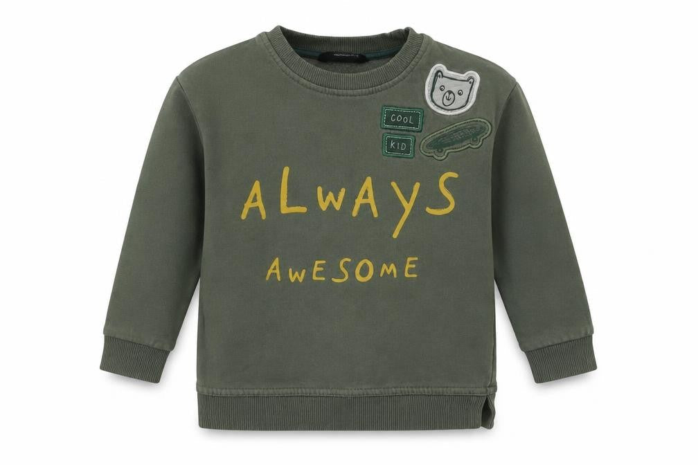 George Boys Green Animal Print  Pullover Hoodie Size 2-3 Years