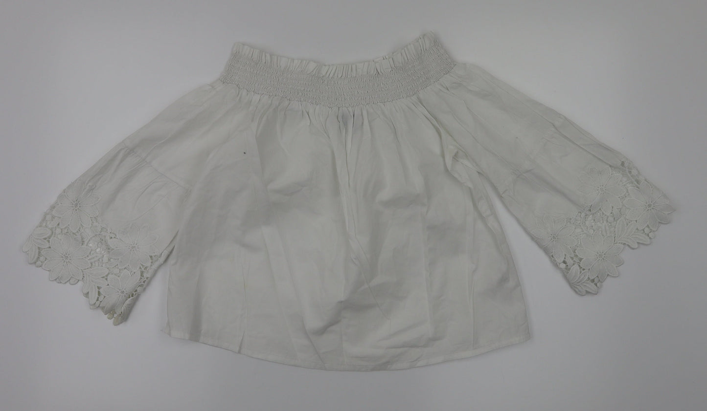 New Look Womens White   Basic T-Shirt Size 6
