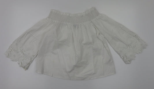 New Look Womens White   Basic T-Shirt Size 6