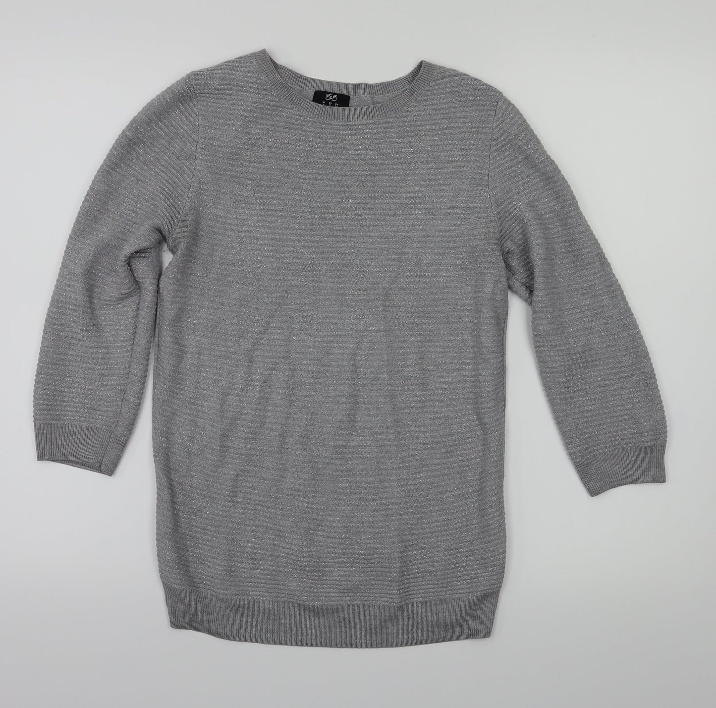 F&F Womens Grey   Pullover Jumper Size 6