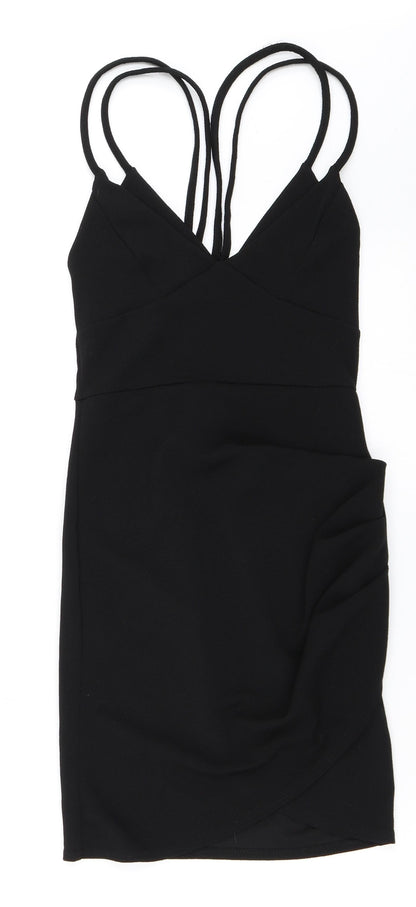 PRETTYLITTLETHING Womens Black   Bodycon  Size 8