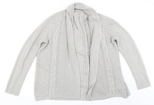 Marks and Spencer Womens Grey   Cardigan Jumper Size 10