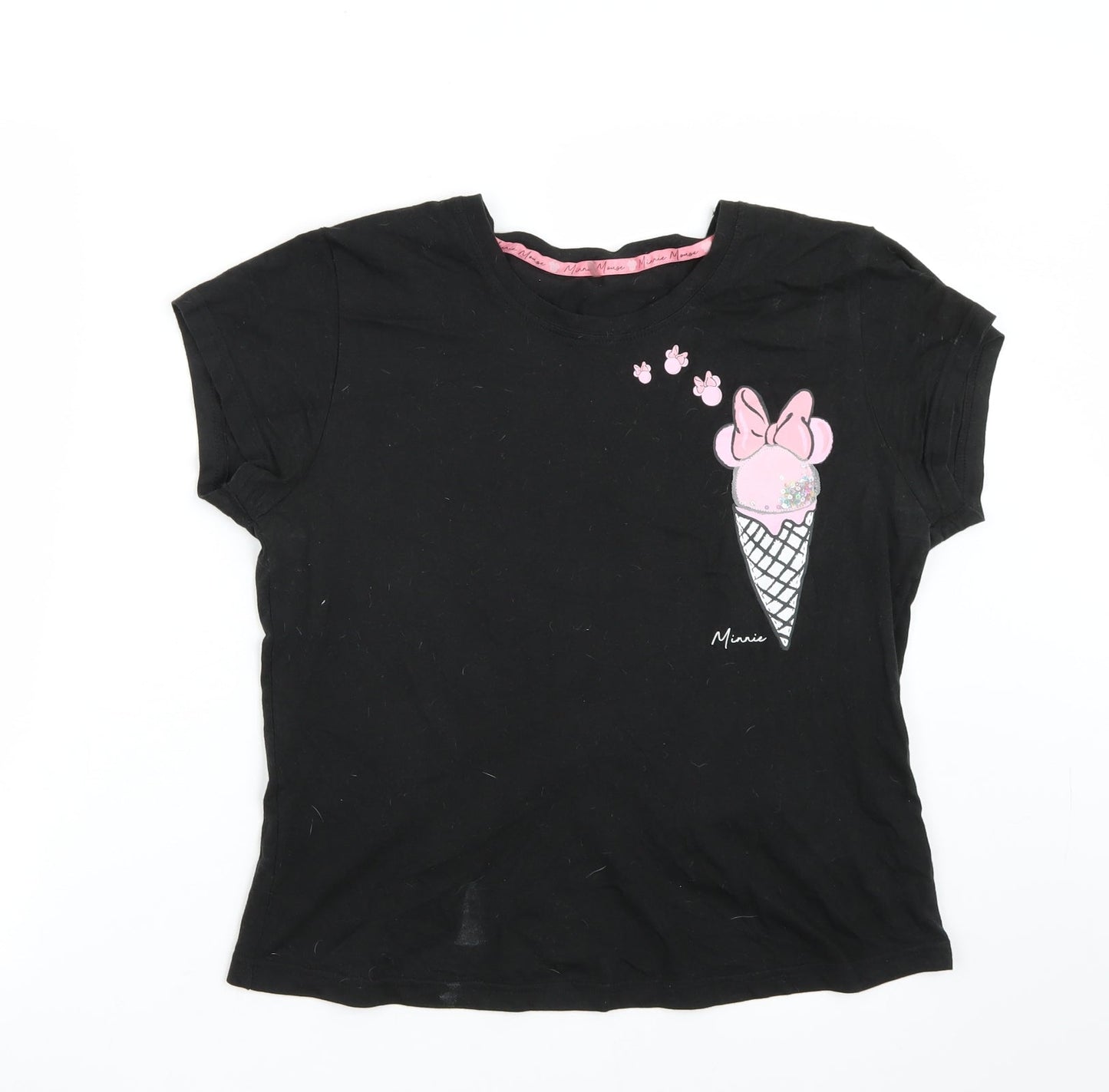 George Womens Black   Basic T-Shirt Size 10