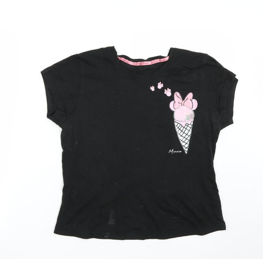 George Womens Black   Basic T-Shirt Size 10