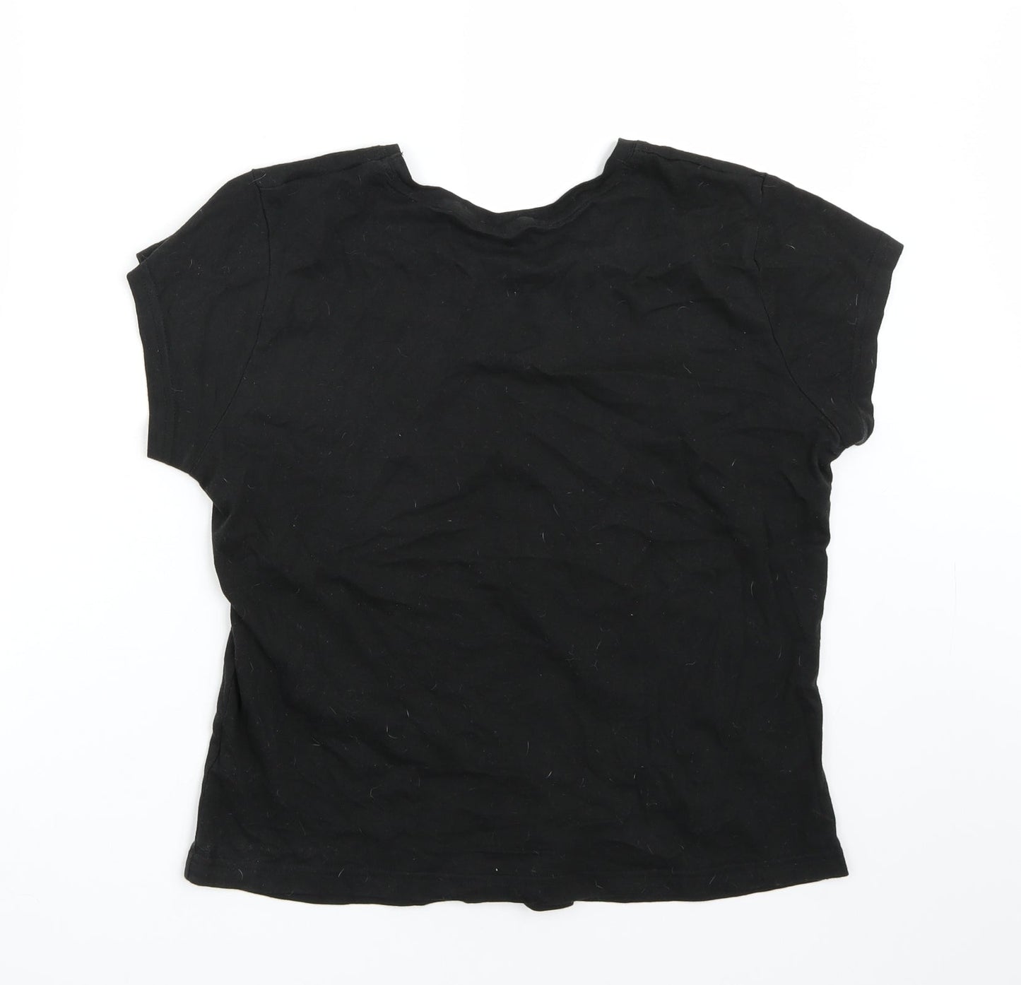George Womens Black   Basic T-Shirt Size 10