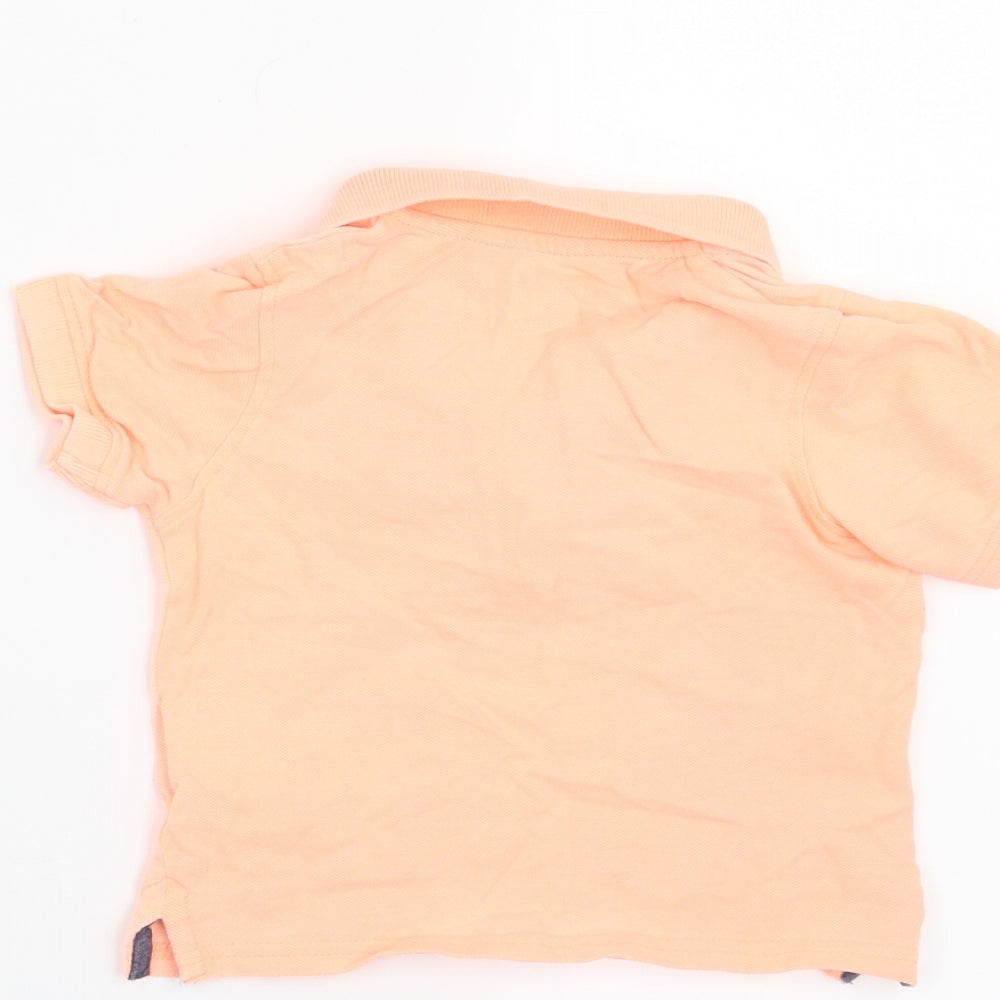 Primark Boys Orange   Basic Polo Size 6-9 Months
