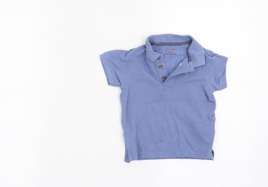 Primark Boys Blue   Basic Polo Size 9-12 Months