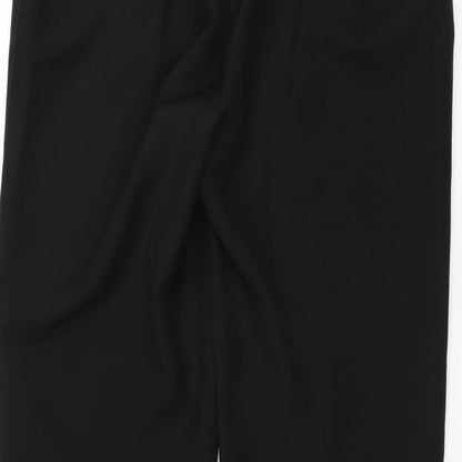 Brand and care label for Preworn women’s black trousers, size UK 14, 24-inch leg