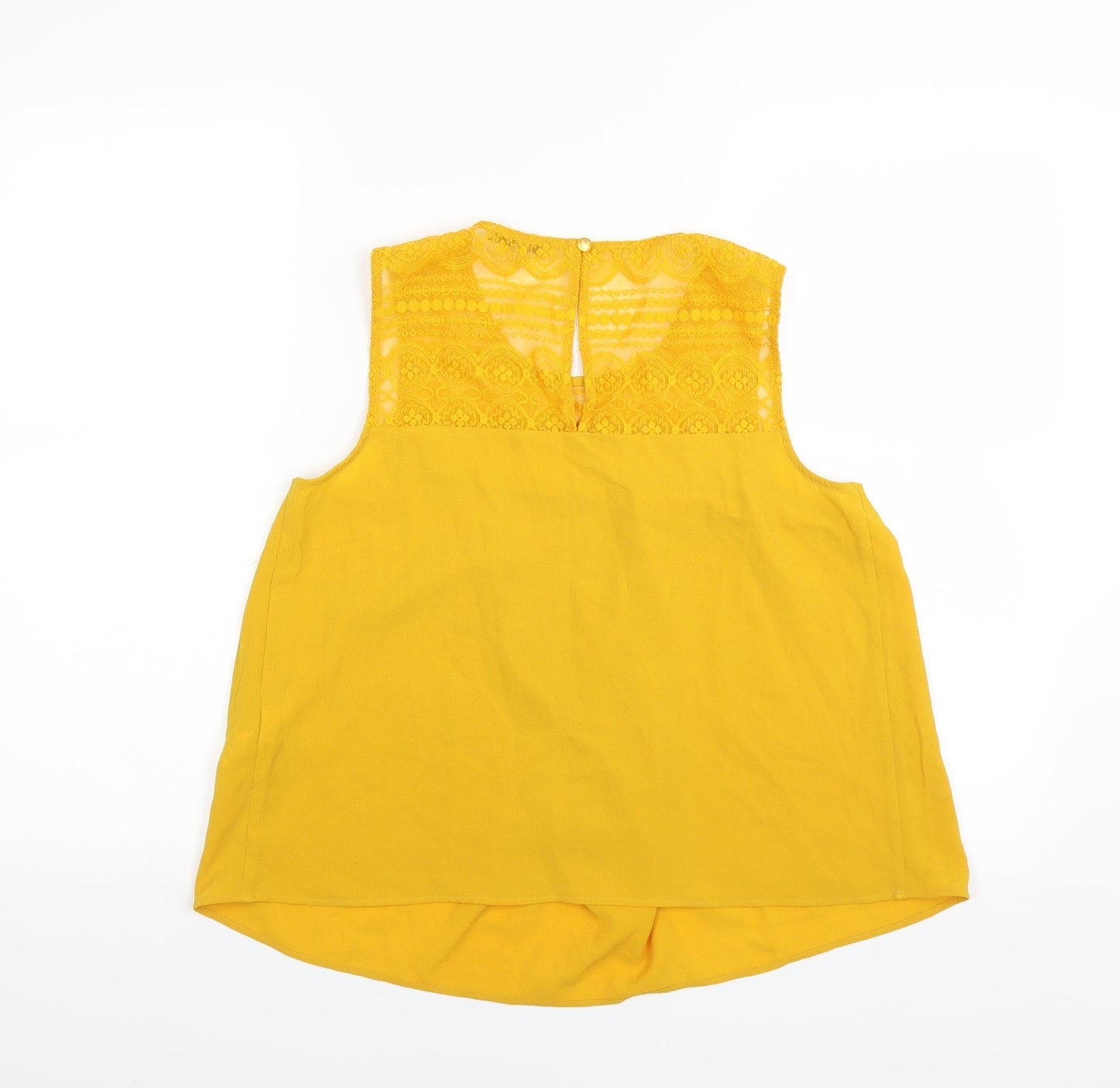 Limited Edition Womens Yellow   Basic Blouse Size 8