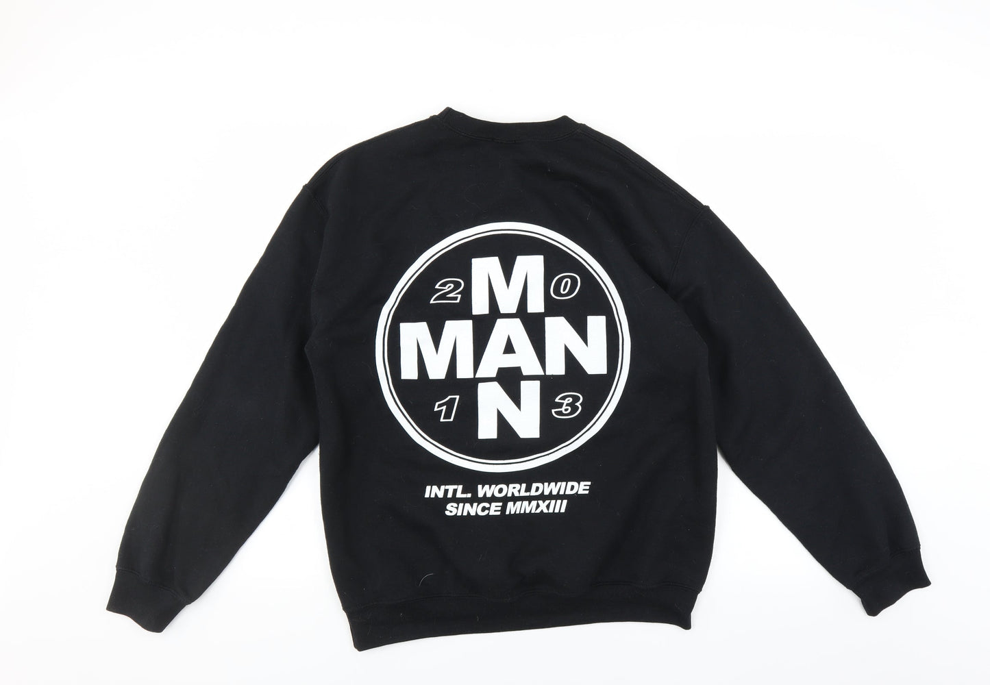 Boohoo Mens Black   Pullover Sweatshirt Size S