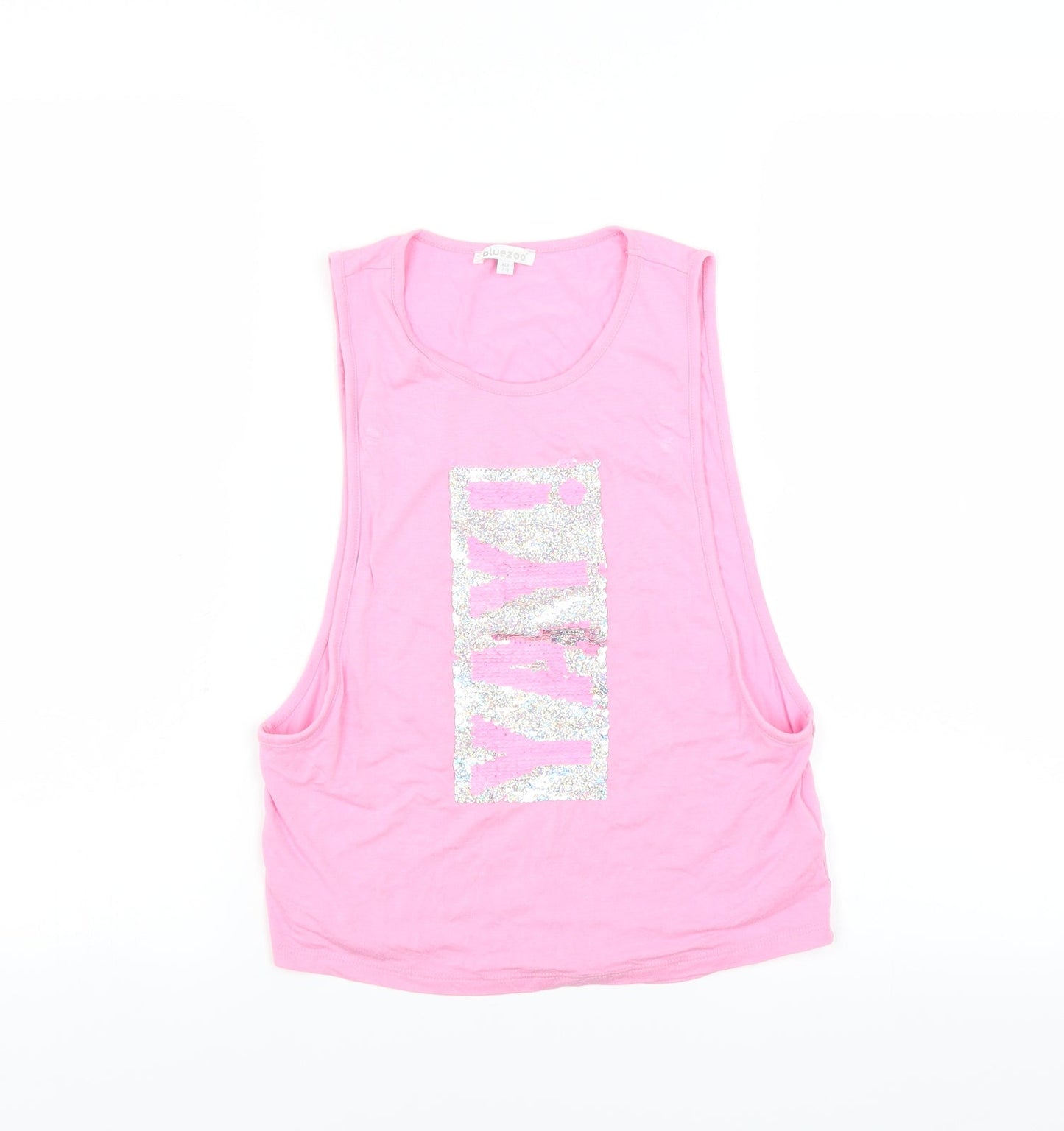 BlueZoo Girls Pink   Basic Tank Size 7-8 Years  - yay!
