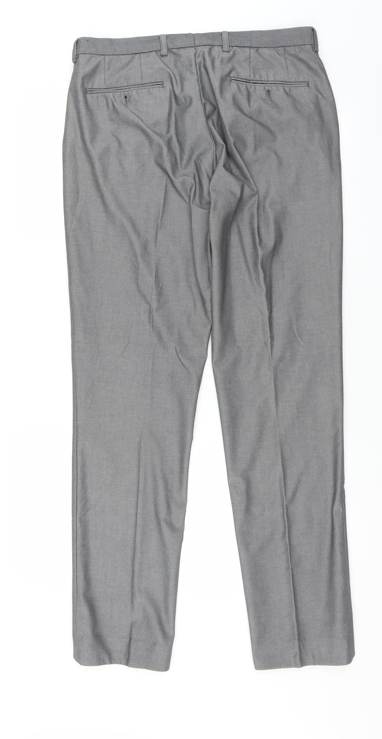 George Mens Grey   Trousers  Size 34 in L33 in - LONG LEG