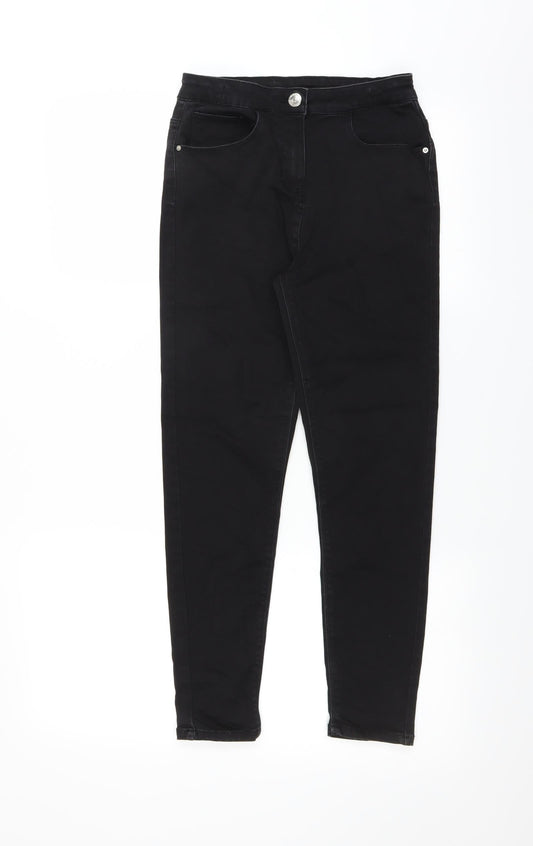 Matalan Girls Black  Denim Skinny Jeans Size 12 Years