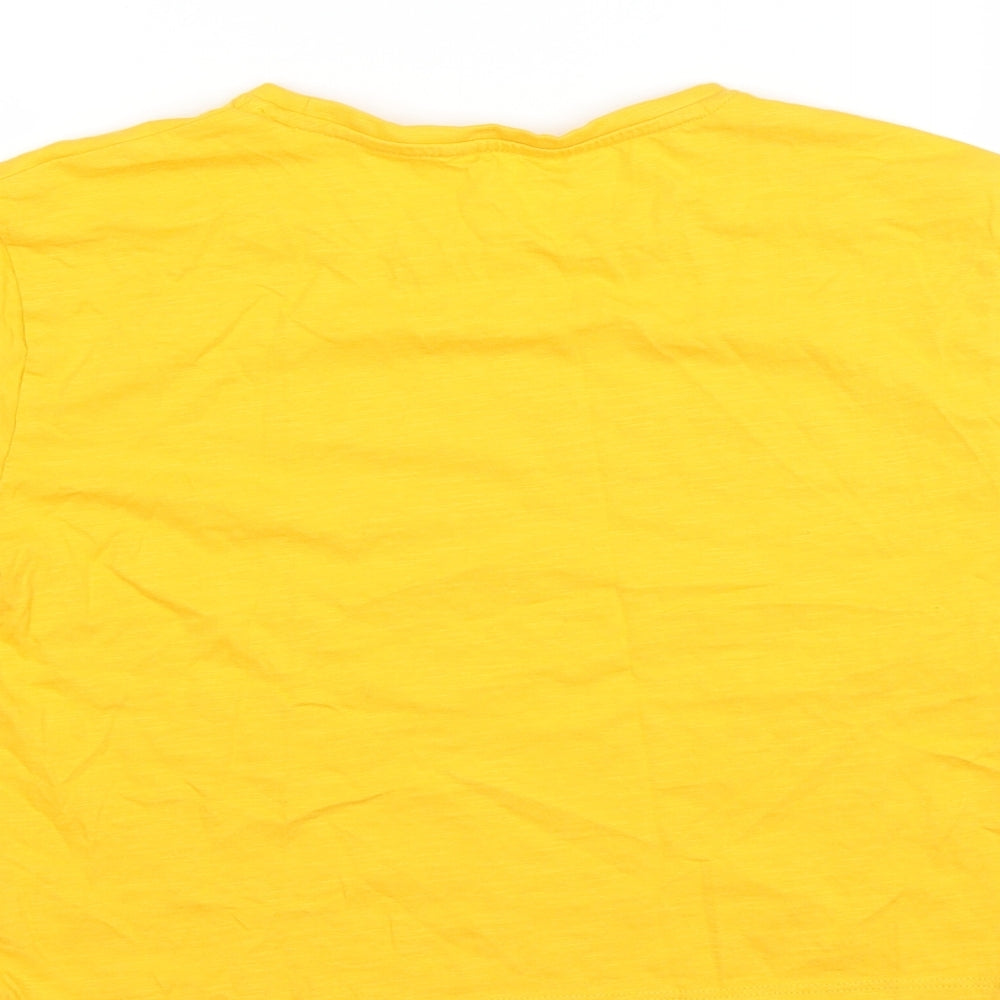Matalan Girls Yellow   Cropped T-Shirt Size 13 Years  - Brooklyn