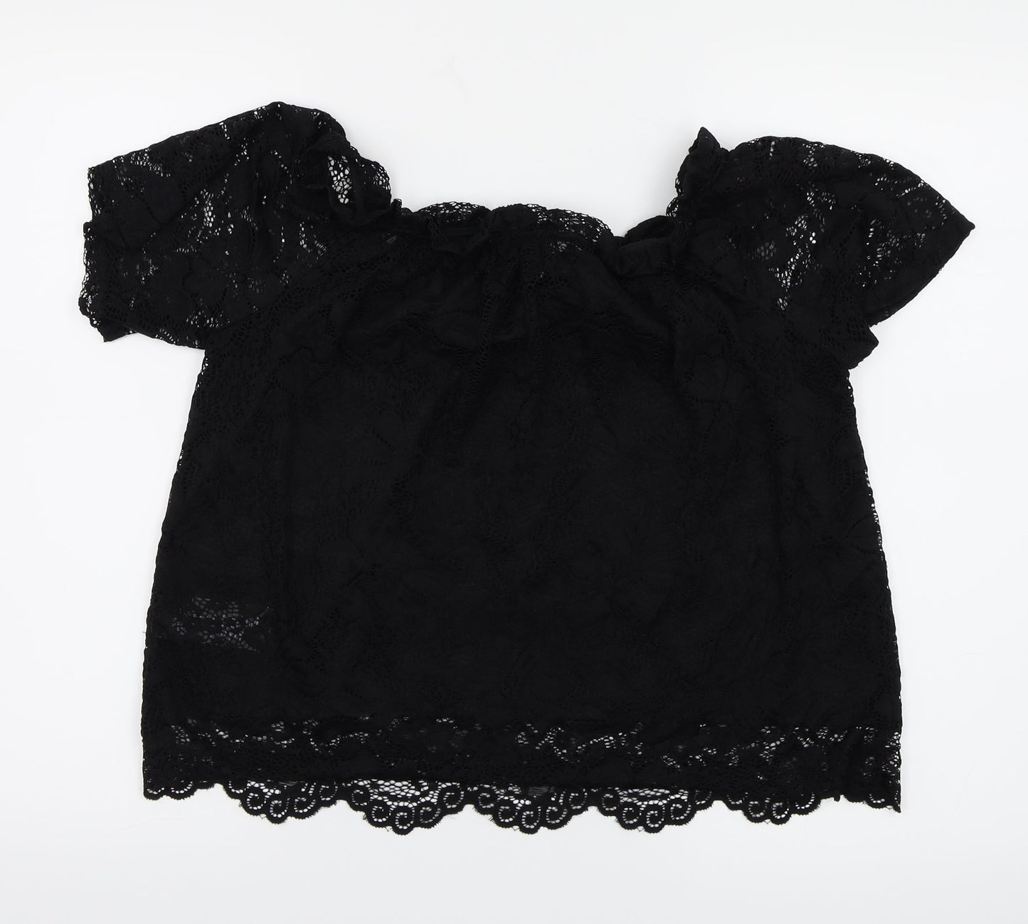 New Look Womens Black   Basic Blouse Size 10