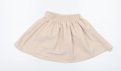 Back view of F&F girls’ pink a-line skirt, size 6-7, years
