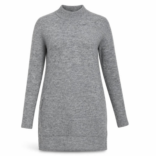 Front view of H&M women’s grey jumper, size S