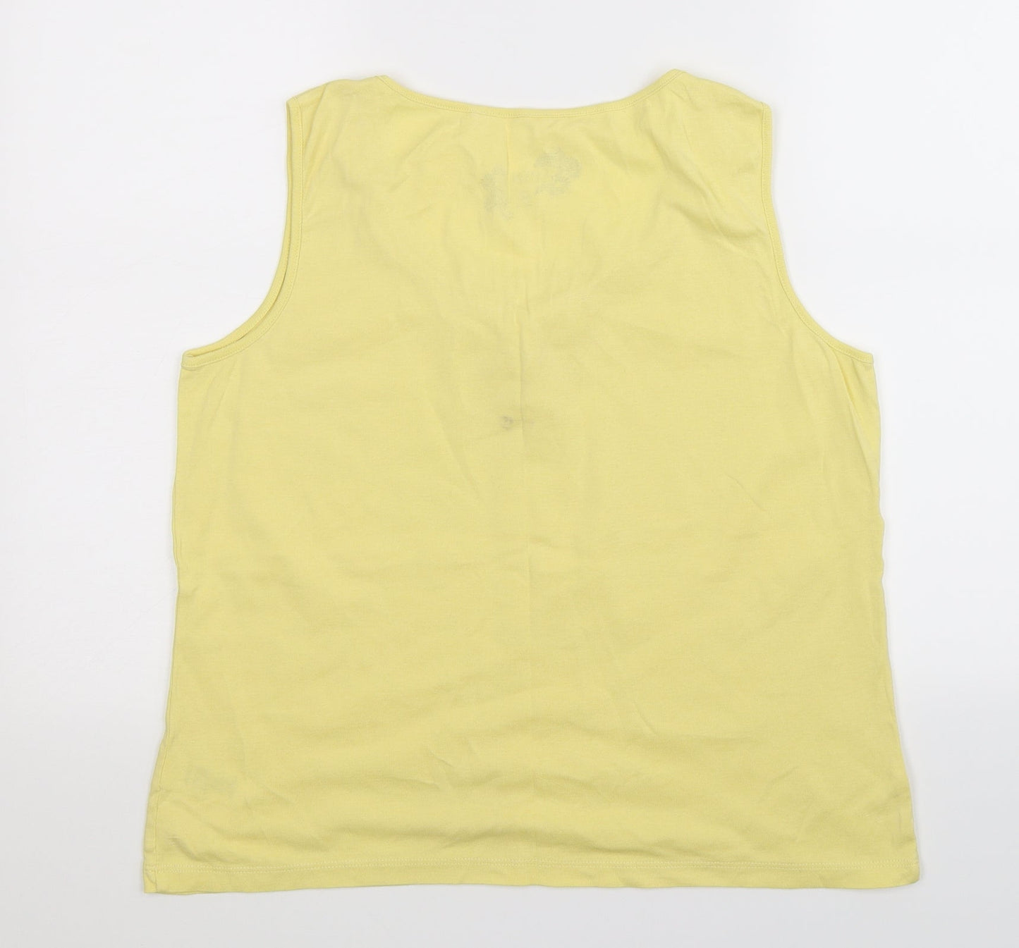 Debenhams Womens Yellow   Basic Tank Size 16