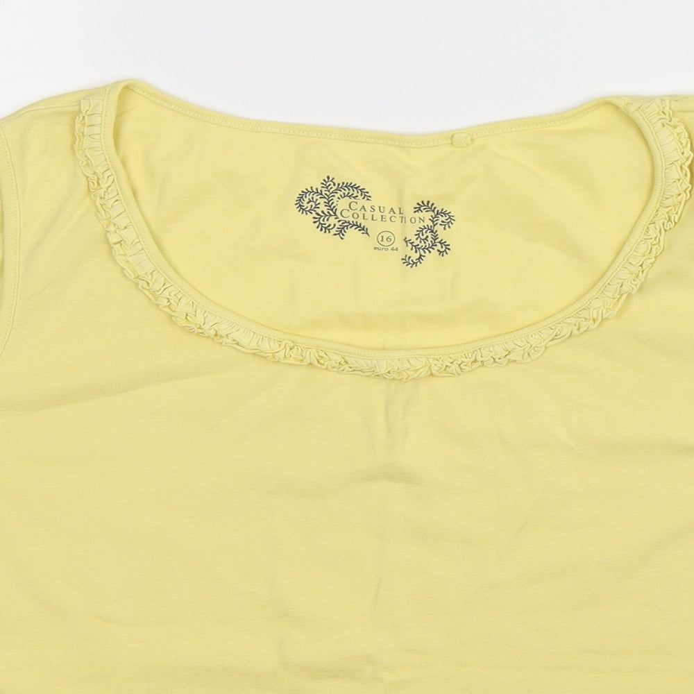 Debenhams Womens Yellow   Basic Tank Size 16