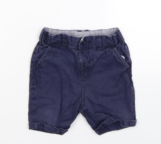 George Boys Blue   Cropped Trousers Size 12-18 Months