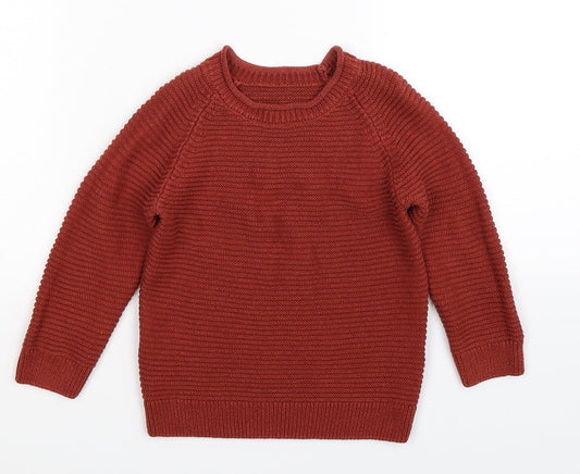 Matalan Baby Brown  Knit Pullover Jumper Size 18-24 Months