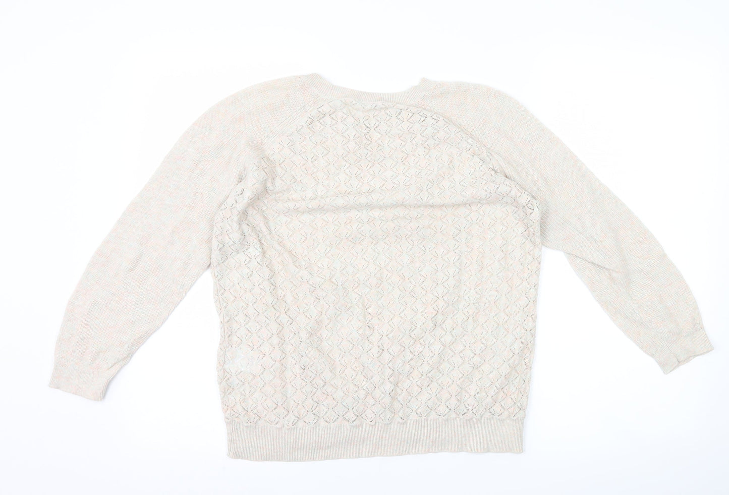 Warehouse Womens Beige   Pullover Jumper Size 14
