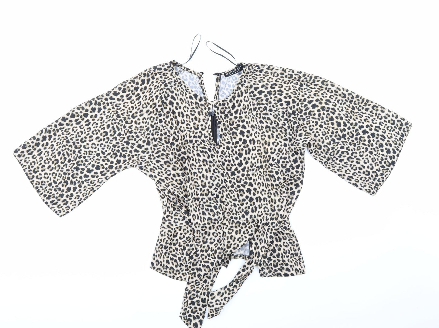 Select Womens Multicoloured Animal Print  Basic Blouse Size 8