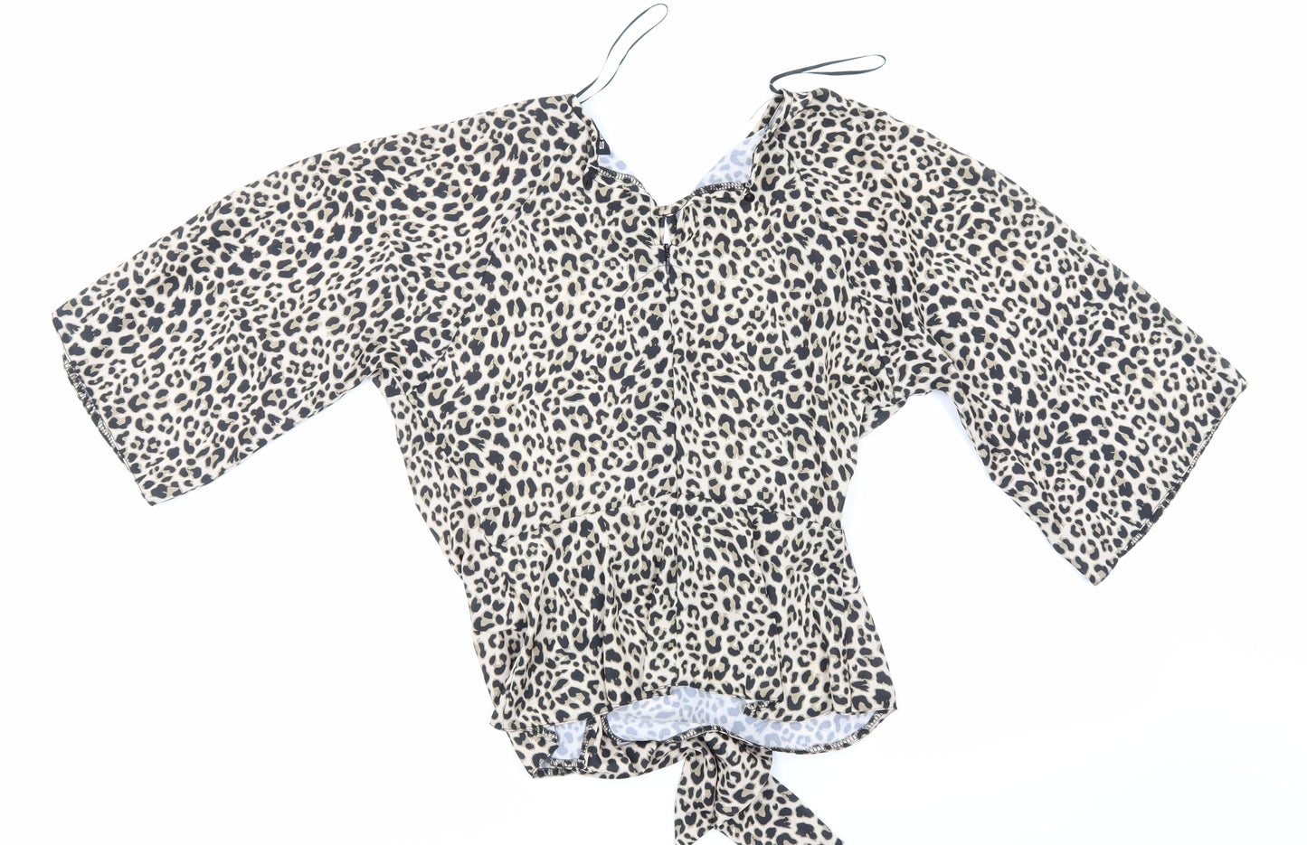 Select Womens Multicoloured Animal Print  Basic Blouse Size 8