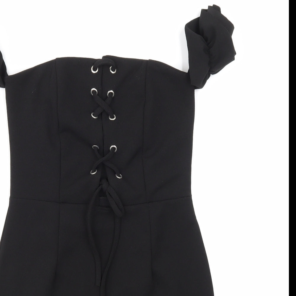 I SAW IT FIRST Womens Black   A-Line  Size 8