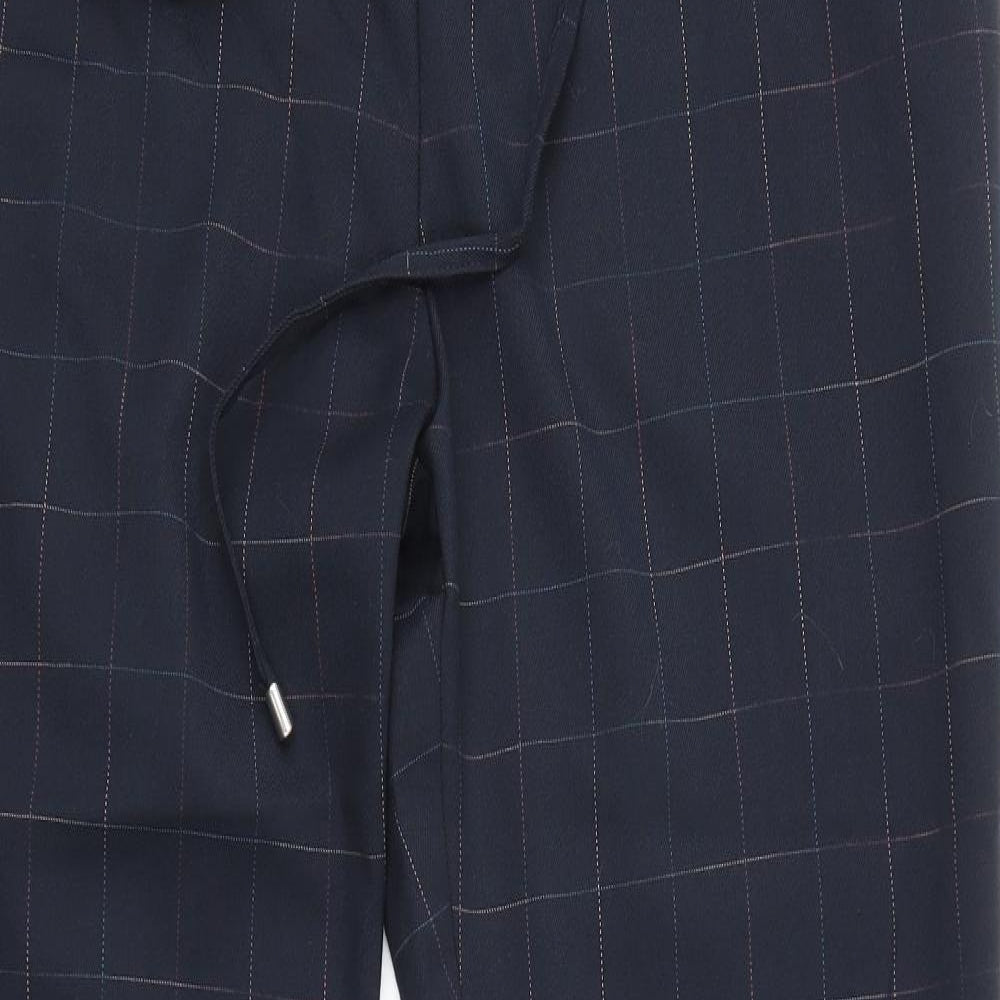 Anna Rose Womens Black Check  Trousers  Size 20 L27 in