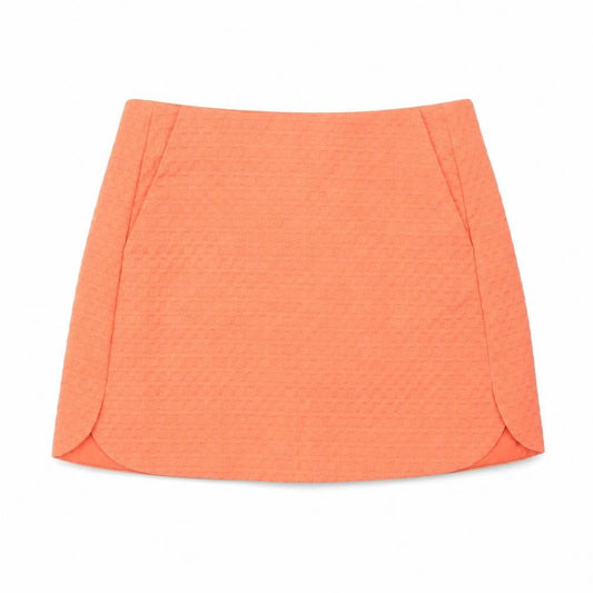 Topshop Womens Orange   A-Line Skirt Size 10