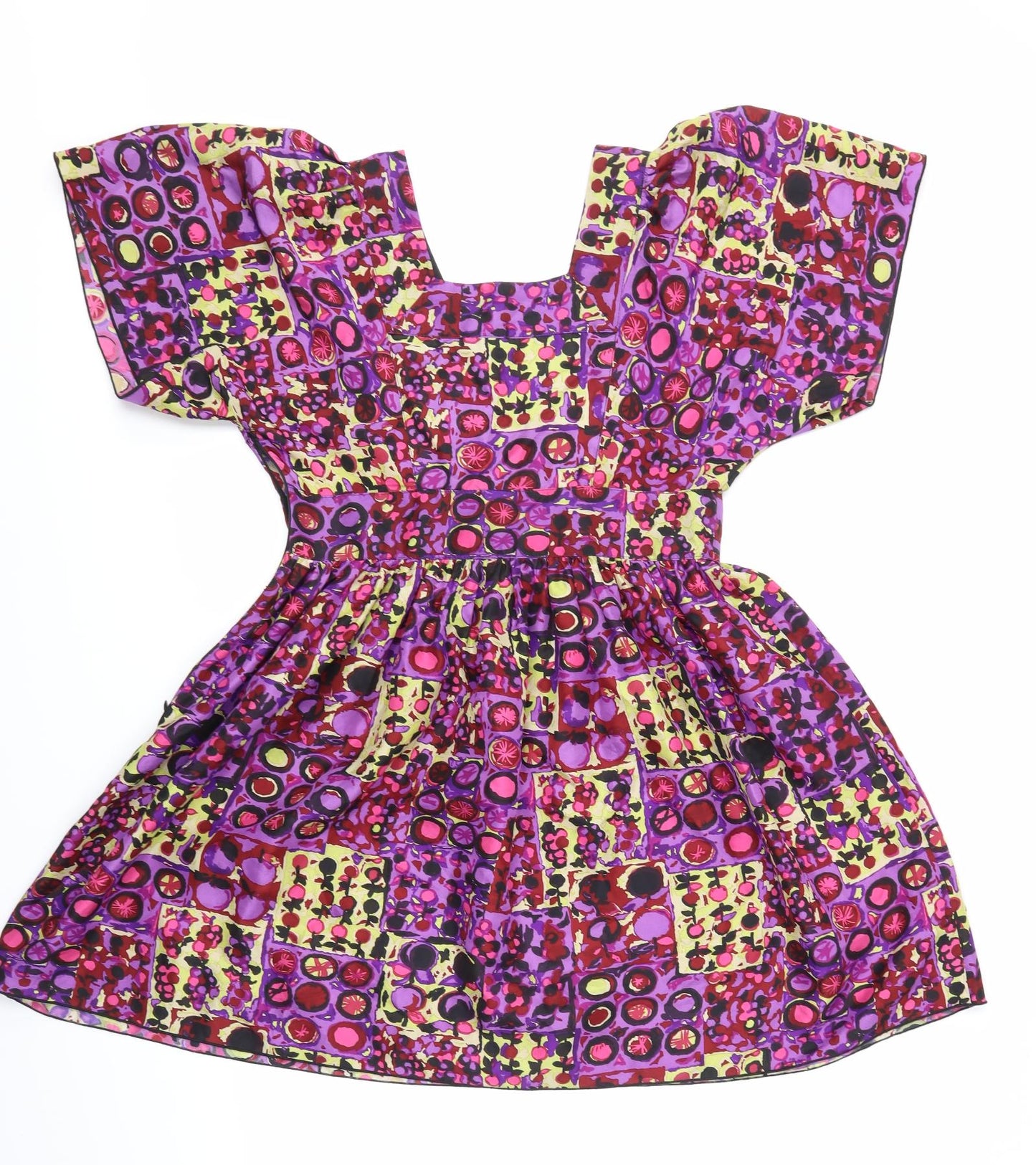 ANNA Womens Multicoloured Geometric  A-Line  Size 6