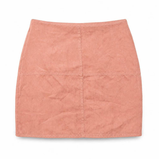 Front view of Atmosphere women’s beige a-line skirt, size UK 12