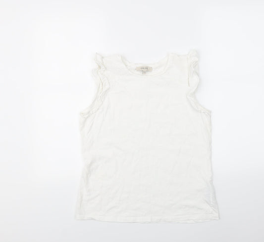 Oasis Womens White   Basic Tank Size S