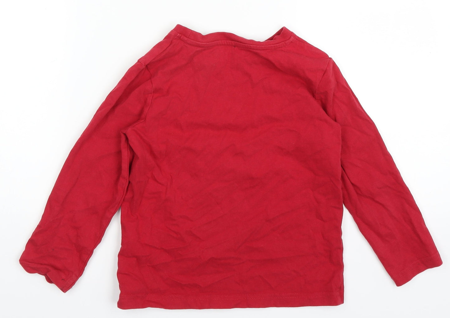 Nutmeg Boys Red   Basic T-Shirt Size 5-6 Years