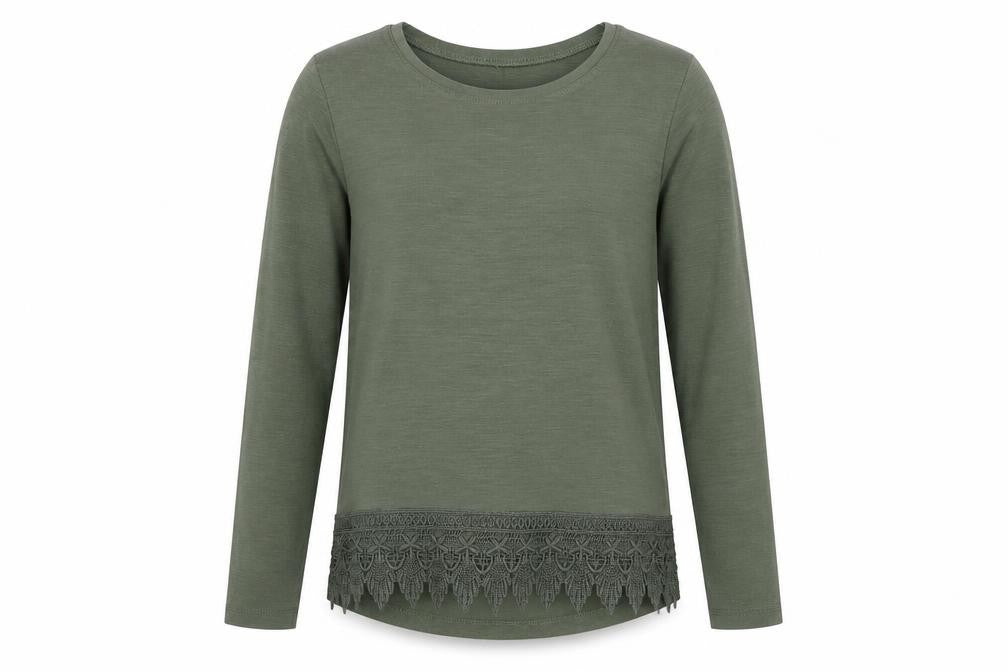I love girls wear Girls Green   Basic T-Shirt Size 8 Years