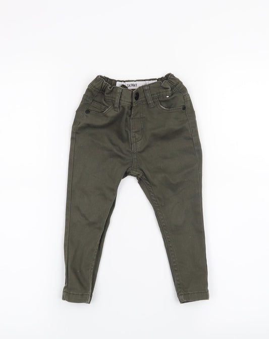 Denim & Co. Boys Green   Cropped Jeans Size 18-24 Months