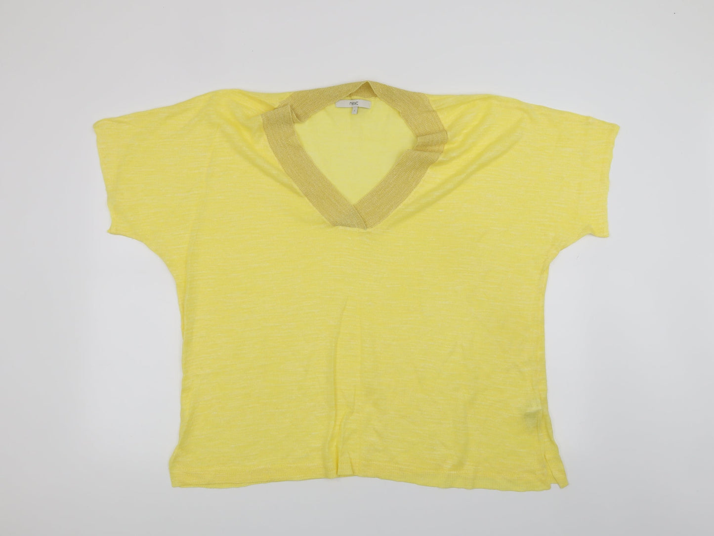 NEXT Womens Yellow   Basic T-Shirt Size L