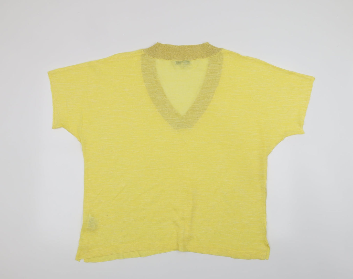 NEXT Womens Yellow   Basic T-Shirt Size L