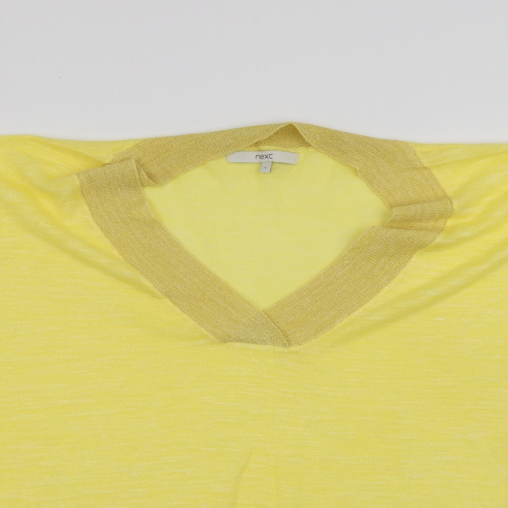 NEXT Womens Yellow   Basic T-Shirt Size L