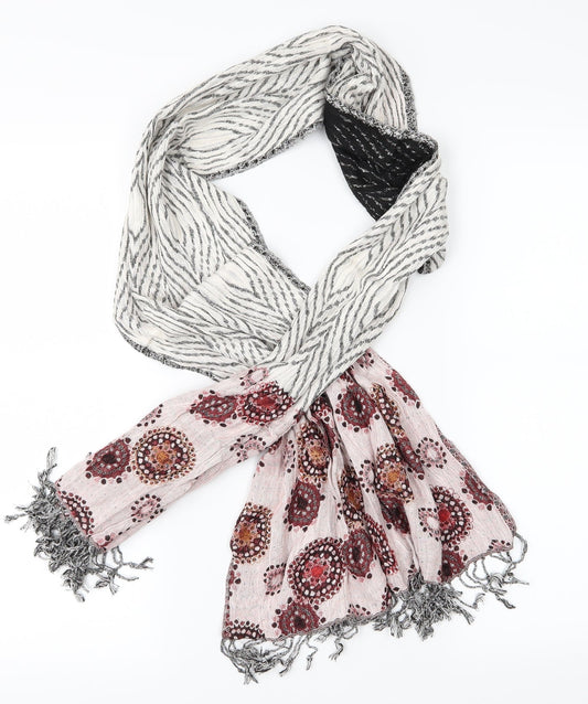 Pre Worn Womens Black Geometric   Scarf