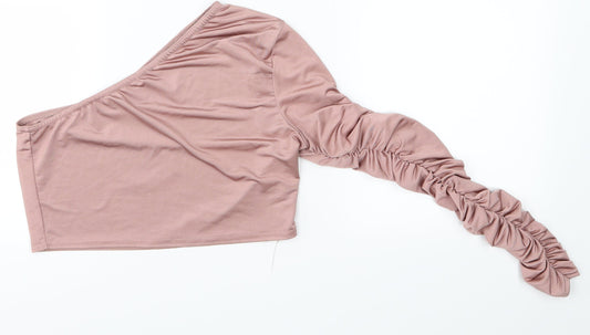 Preloved Femme Luxe Womens Pink   Basic Blouse Size 10 - Front