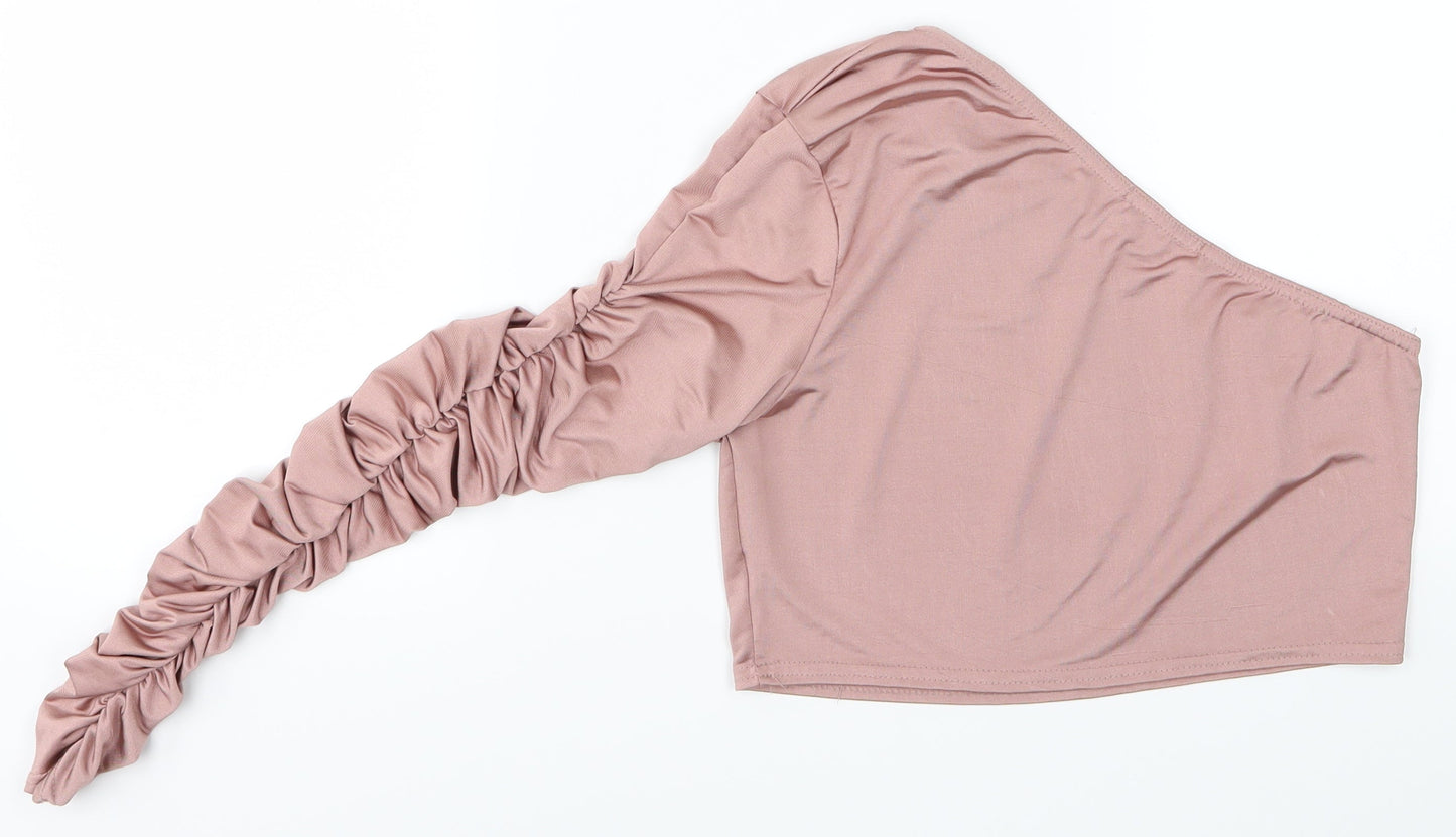 Femme Luxe Womens Pink   Basic Blouse Size 10