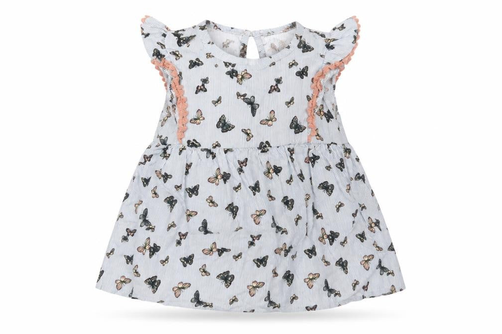 Primark Girls Blue   A-Line  Size 4-5 Years  - Butterflies