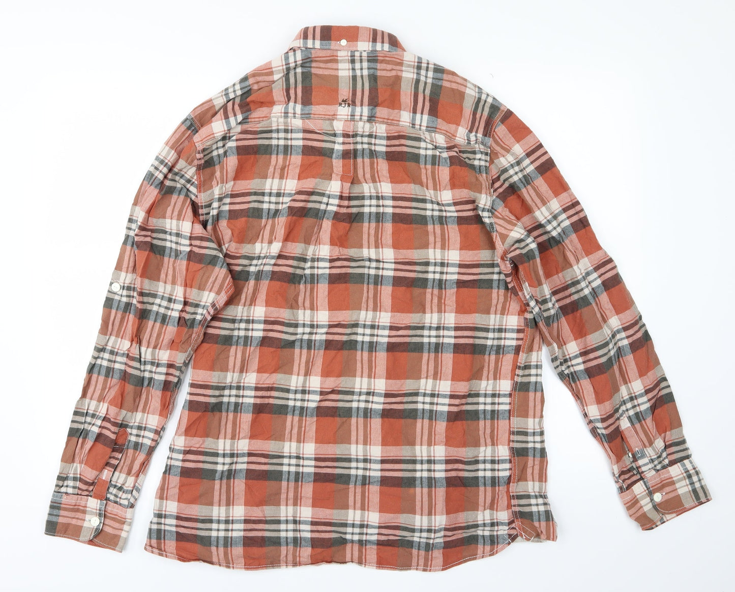 Debenhams Mens Red Plaid   Button-Up Size L