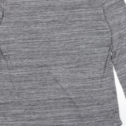 Brand and care label for Indigo women’s grey basic blouse, size UK 12
