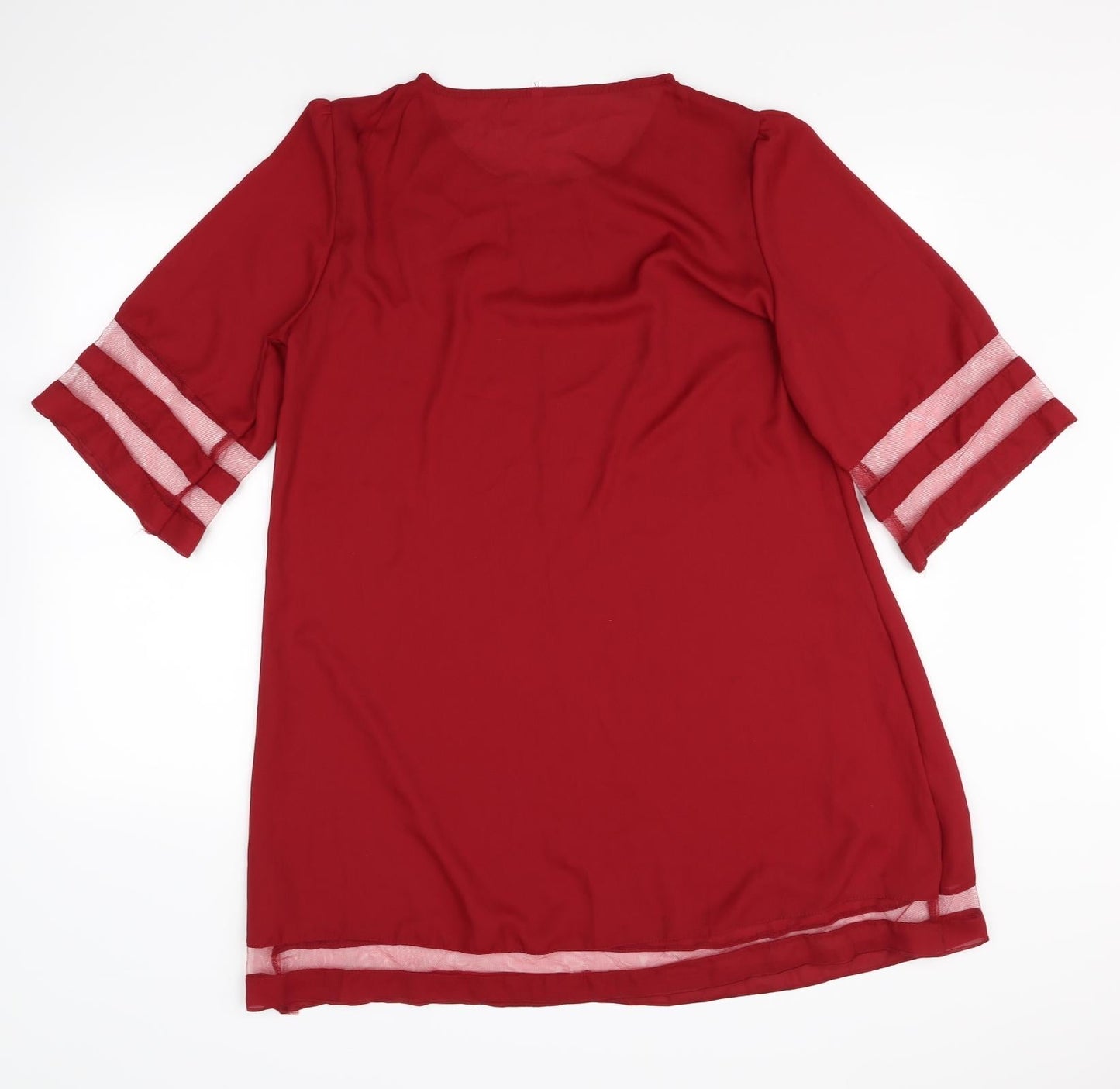 Preworn Womens Red   Basic Blouse Size XL