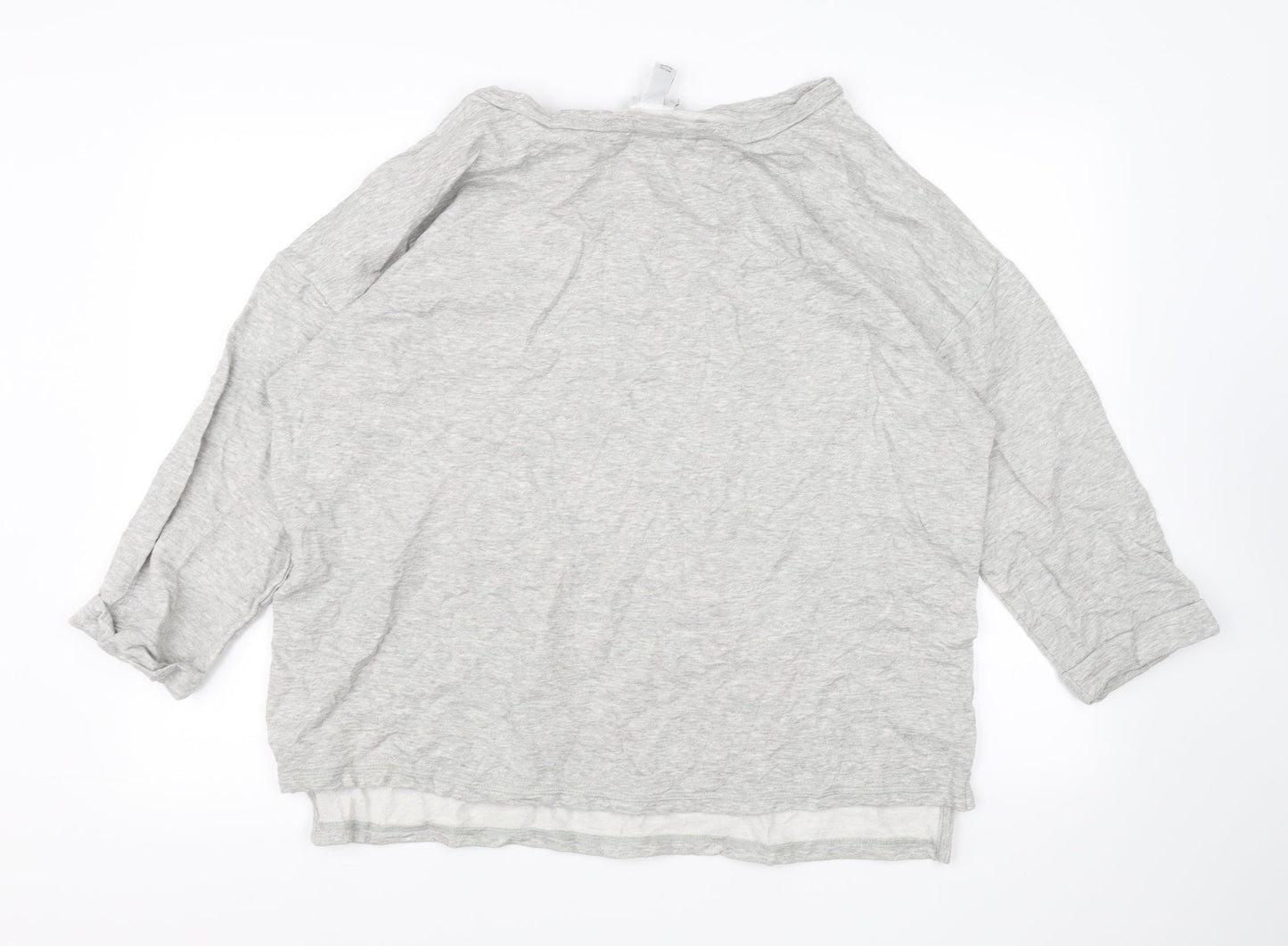 Ava & Viv Womens Grey Striped  Pullover Jumper Size XL